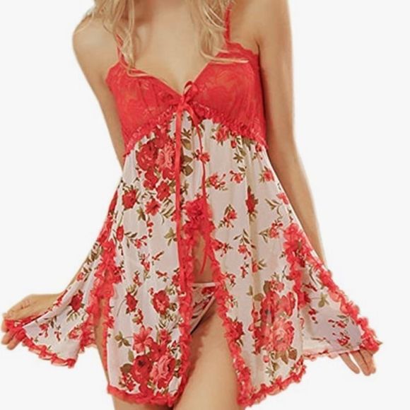 Other - Amilia Sling Floral Lace Sexy Lingerie Vintage m